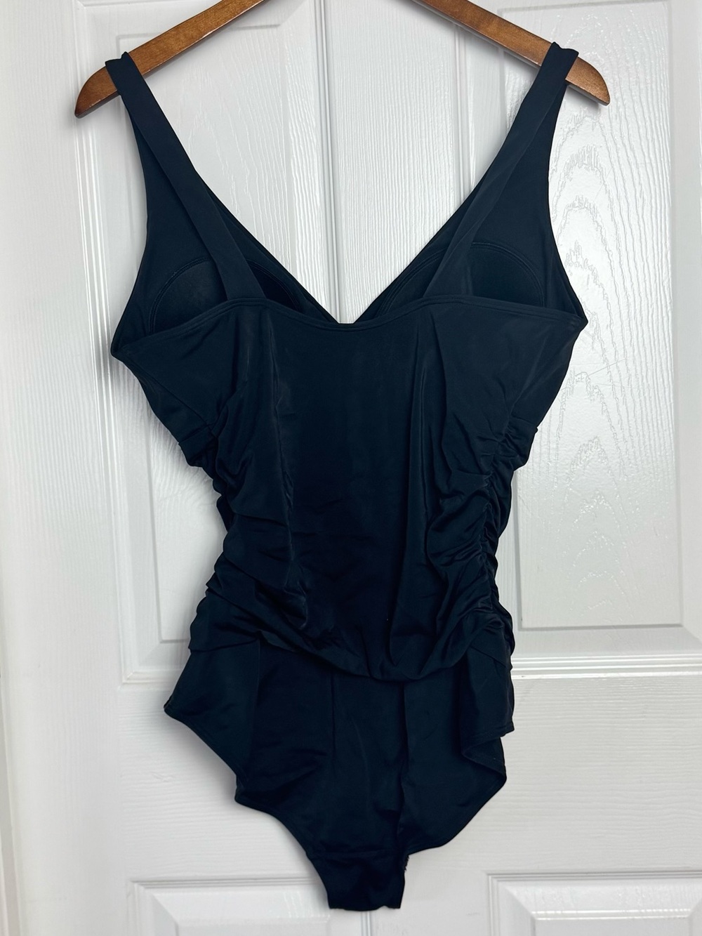 Boden Talamanca Black Swimsuit Ruched Waist Size 12L - Picture 6 of 8